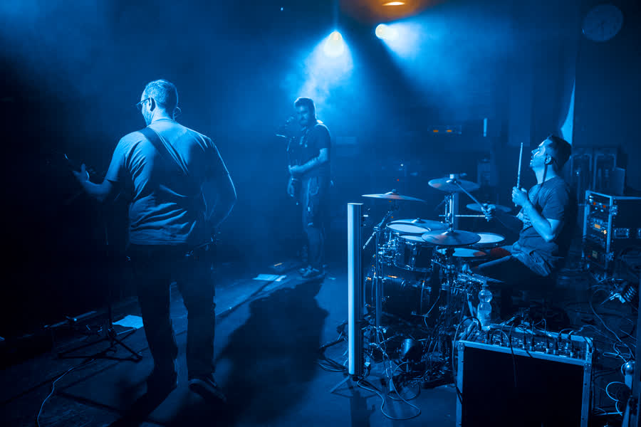 Wide shot of the full stage